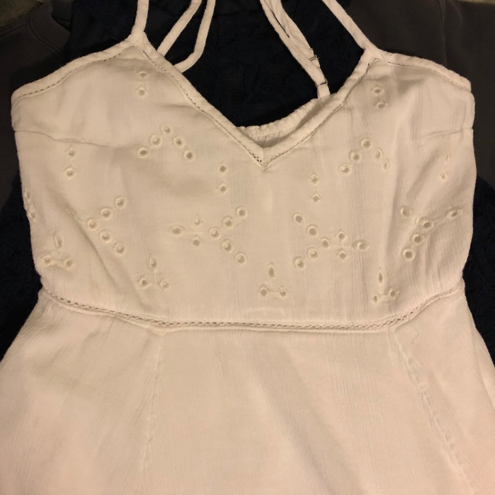 Thin-strap white dress